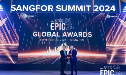 Award for Fastest Growing Partner - Sangfor Summit 2024 - Intertech Oman